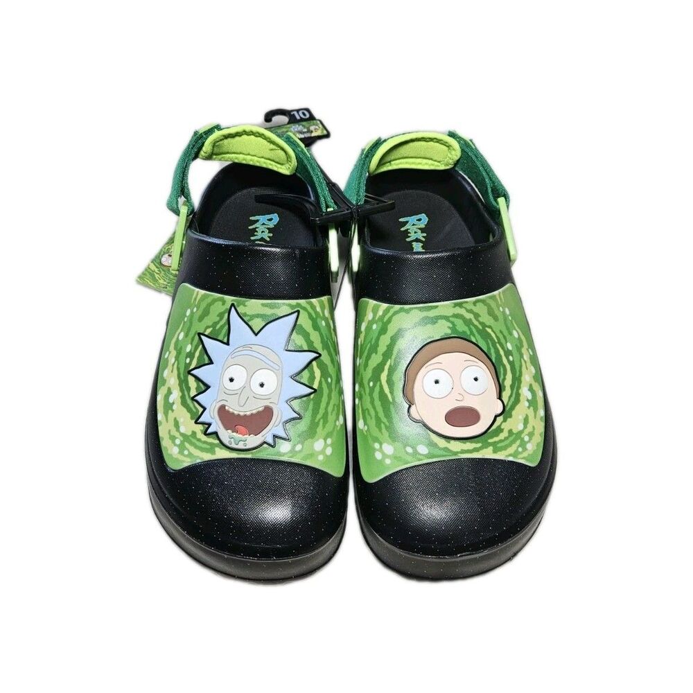 Adult Swim Rick and Morty Crocs Style Ground Up New! Never Worn!